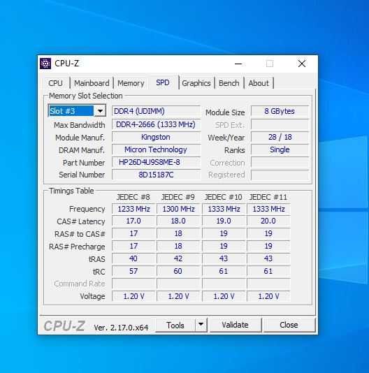 Memorie RAM PC 16Gb (2 x 8Gb) DDR4 2666MHz
