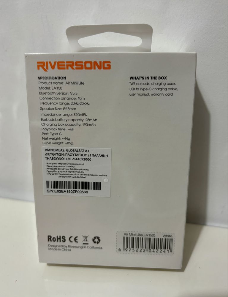 NOI sigilate Căști Riversong True wireless stereo
