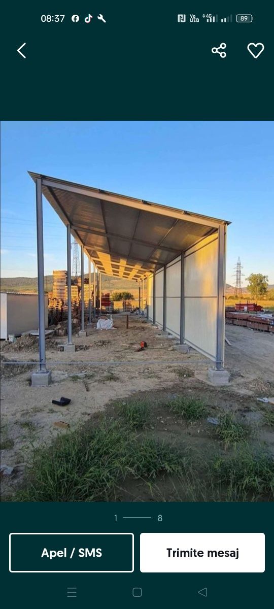 Hale și structuri  metalice la preț redus