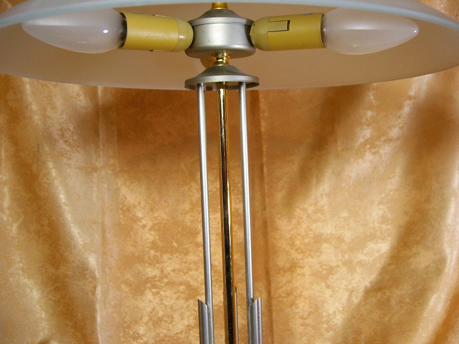 Veioza ciuperca Mid Century Modern bronz metal vintage