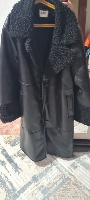 Кожаная дубленка