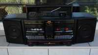 Radio JVC Pc-v88 dublu casetofon cu boxe detasabile,boombox vintage
