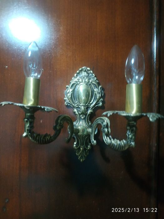 Бра светильник латунный.