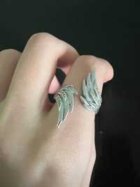 Серебряное кольцо Крылья 925 пробы