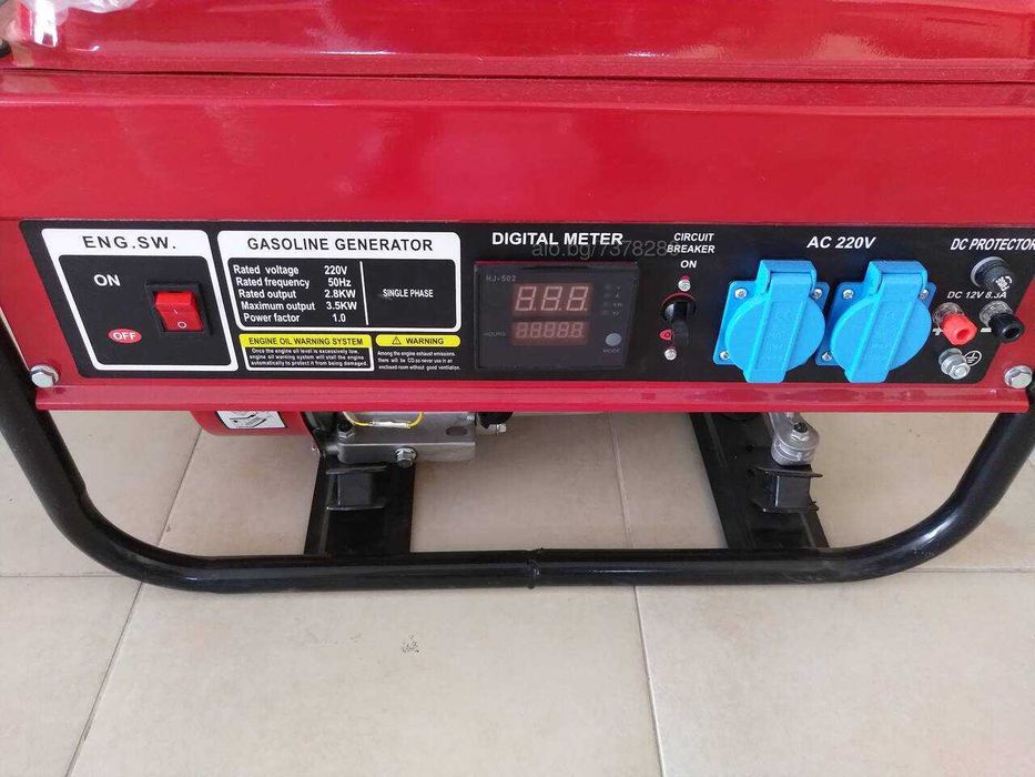 Бензинов Генератор за ток 3,5KW  8,5KW - Монофазен - Генератори за ток