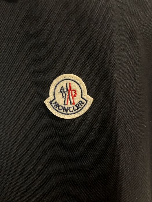 Moncler tricou polo negru