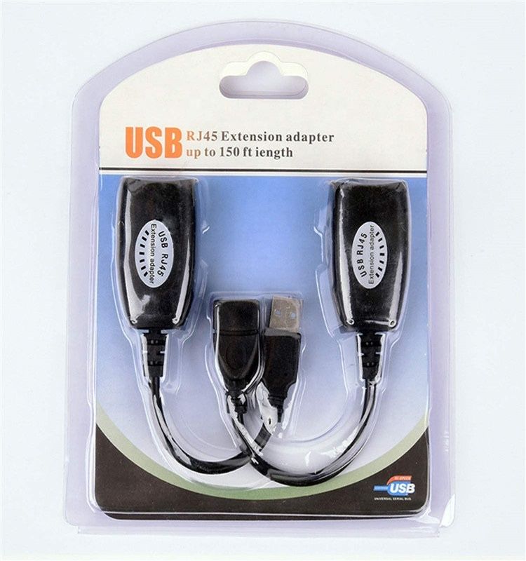 USB to RJ45 extension adapter USB удлинитель через лан кабел