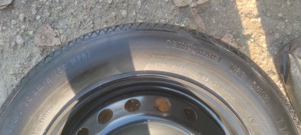 Roata rezerva slim T145/95/R16/ Cric/ Geanta Renault Kadjar 2015-2025