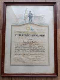 Document interbelic emis de armata Elvetiana. WW1-WW2