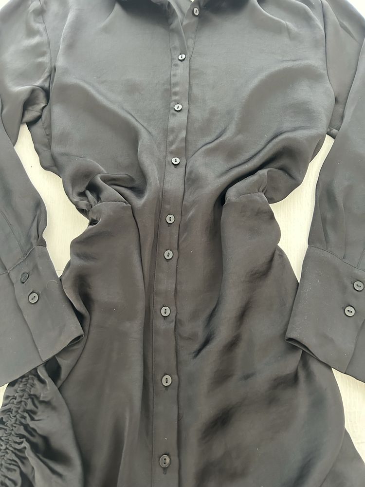Rochie tip camasa, Zara, marimea S, neagra