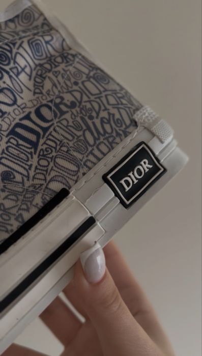 Високи Dior B23 кецове с принта на логото Oblique