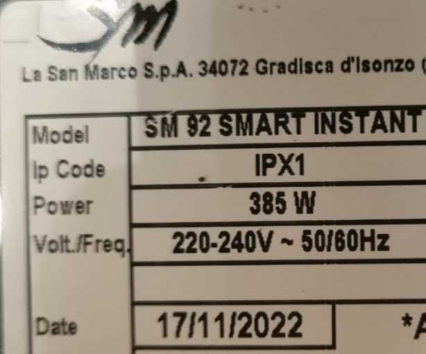 Rasnita La San Marco SM 92 Smart Instant 2022