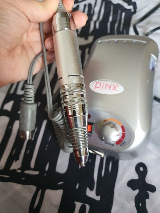 Freză unghii PÍNX Silver Vision - 30.000 RPM, 25W, stare foarte buna