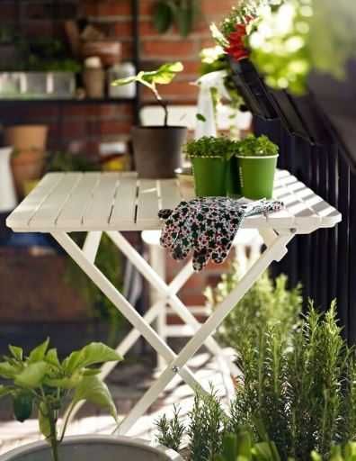 Masa de gradina IKEA - culoarea ALB - Produs NOU