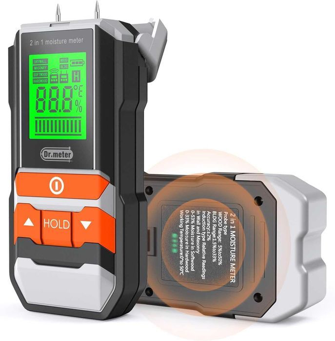 Detector Umiditate Dr.meter, 2 in 1, potrivit pentru lemn