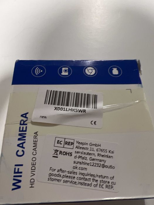 Camera spion wifi 1080p HD nightvision senzor miscare unghi 150 Noua