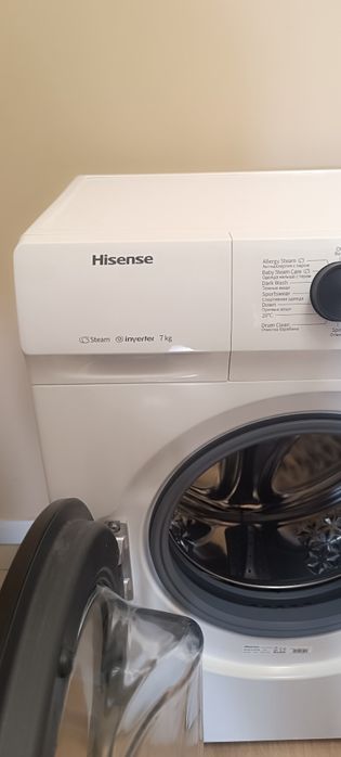 Продам стиральную машину Hisense 7кг inverter Новая белого цвета