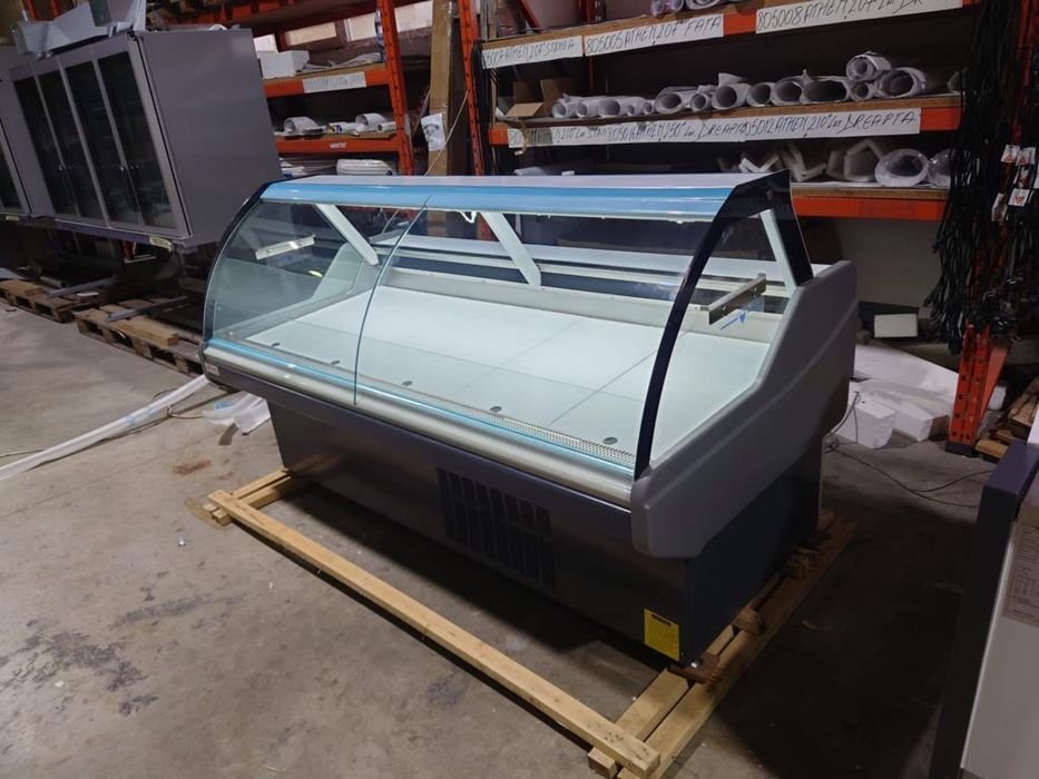 Vitrina orizontala NARO 250 cm / INOX / Ventilata