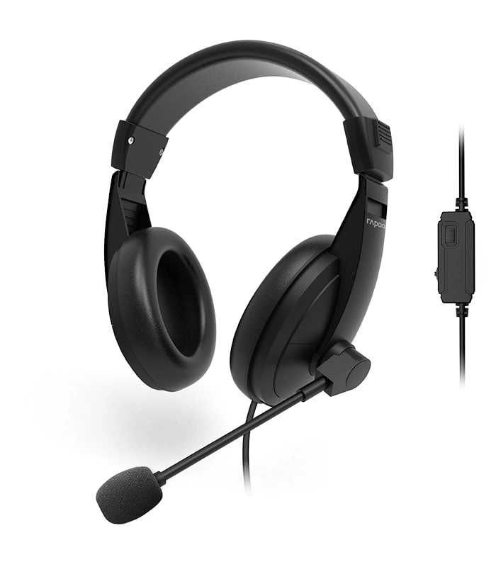 Rapoo H150S проводные наушники с микрофоном. Есть доставка