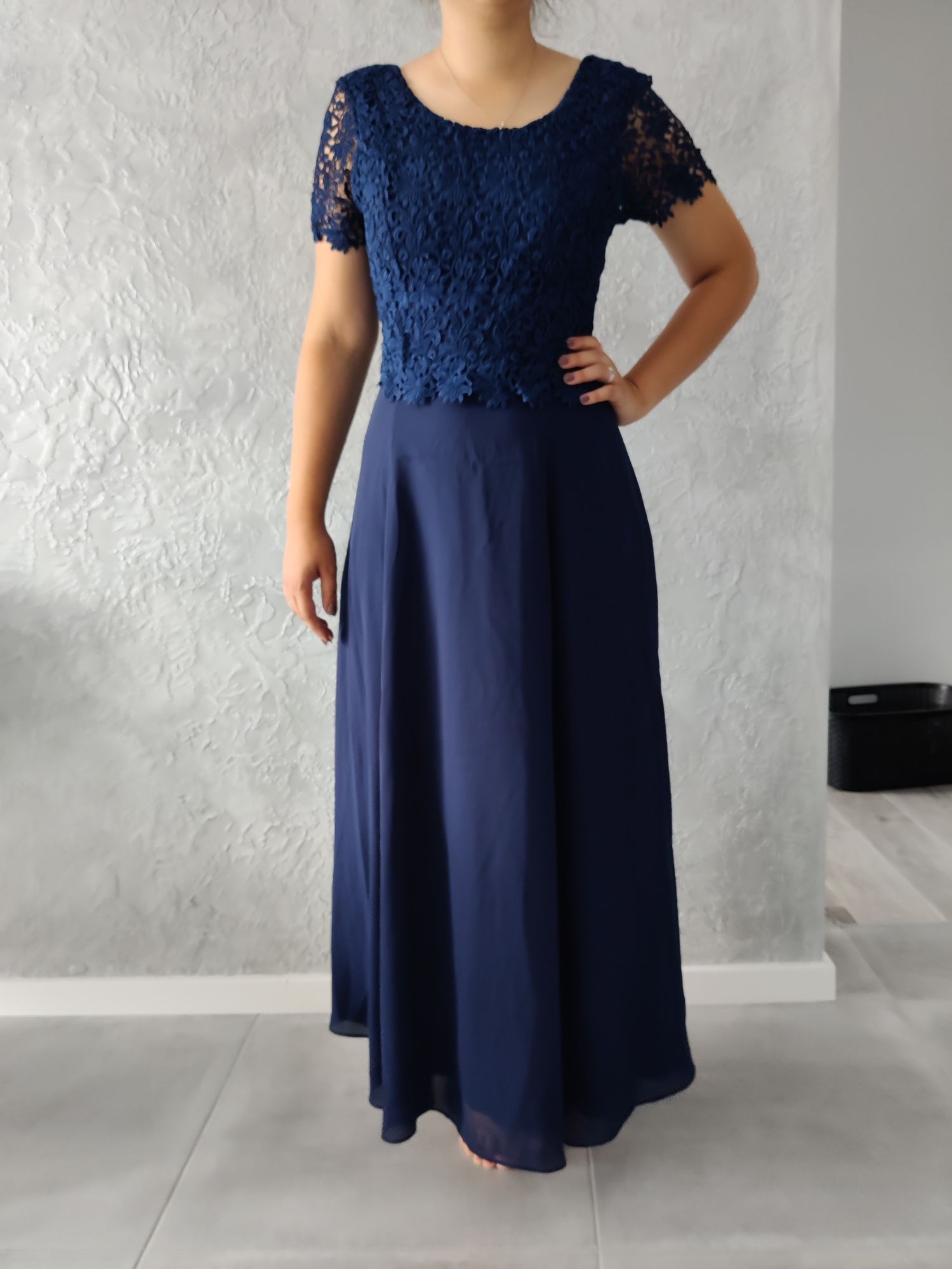 Rochie lunga de seara/ocazie, bluemarin/albastra