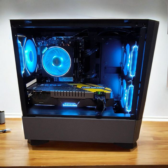 Геймърски Компютър gtx1070ti ryzen 5 3600 6 ядрен
