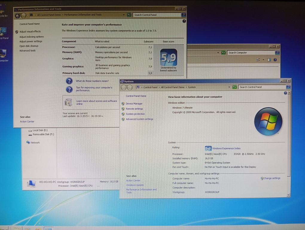 Настолен компютър Xeon E5420 12M , ASUS P5P43TD , 16gb DDR3 , R9 360