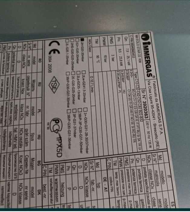 Immergas eolo star 23 kw