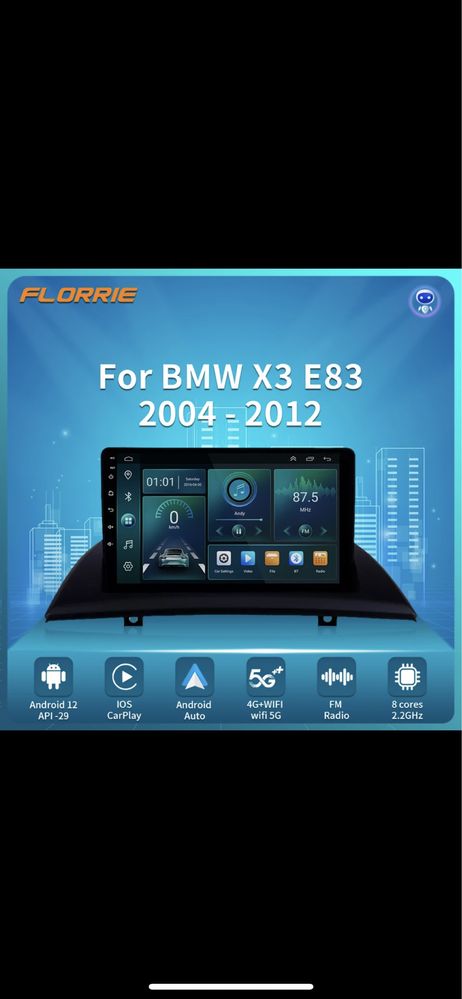 Navigatie android BMW X3 e 83 intre anii 2004-2012
