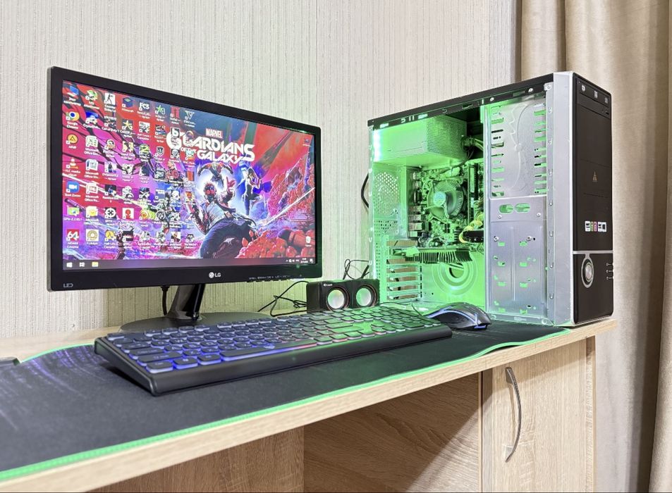 Игровой компьютер Core i3/8GB/HDD/GT 710 + 19 дюйм монитор/ЦЕНА ЗА ВСЁ