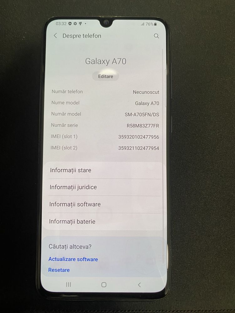 Samsung A70(2019) 128 gb id-qil313