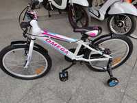 Bicicleta 20" Omega Alb cu Roz