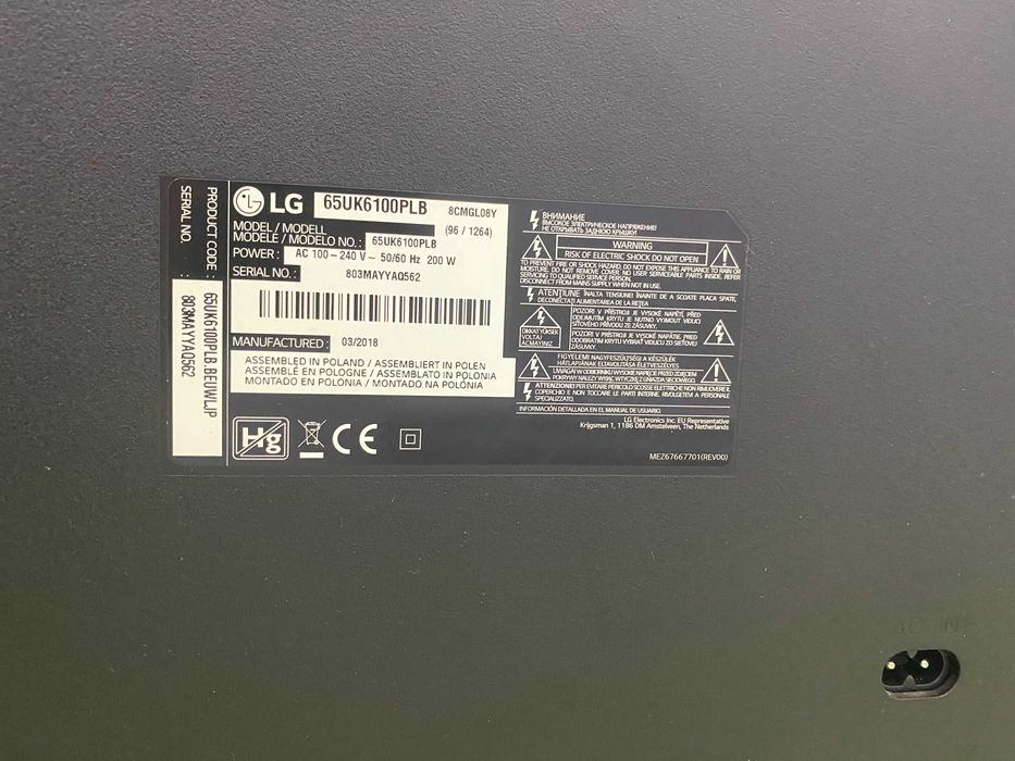 Amanet Dracula Brasov Televizor LG 65UK6100PLB