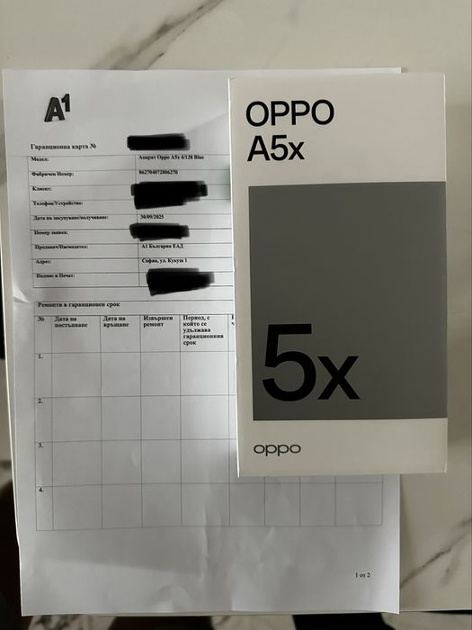 Oppo A5X 4/128GB Black Blue