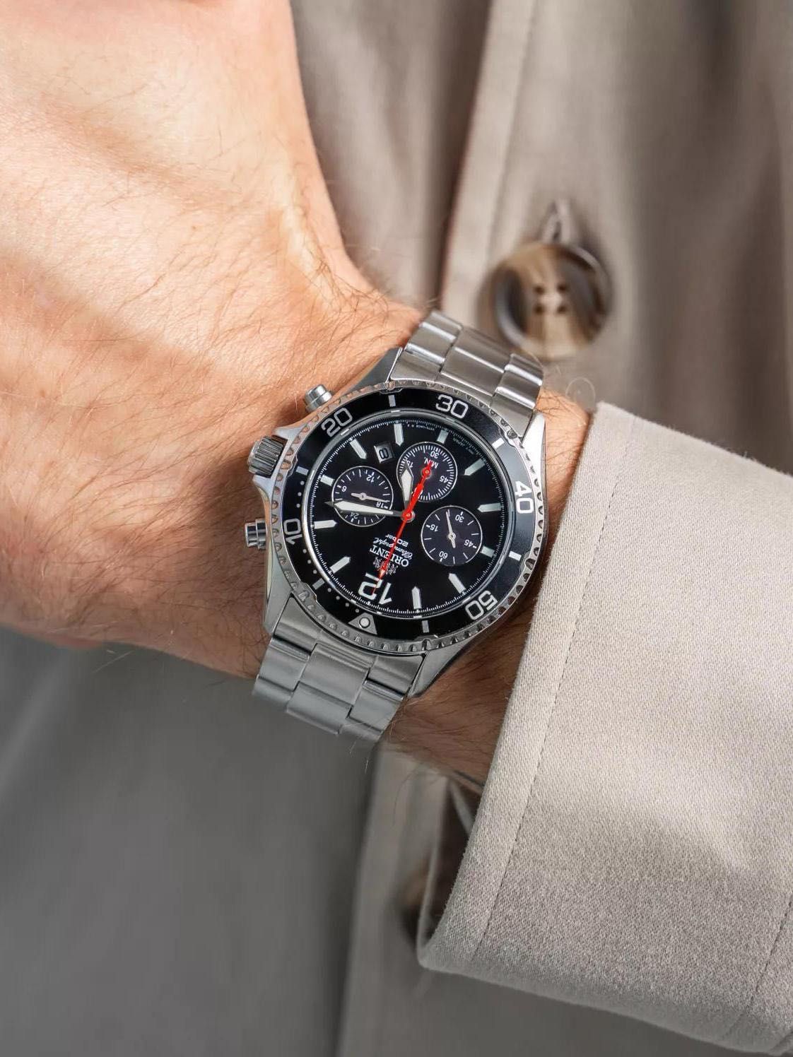 Высочайший стиль и надежность от Orient Solar Chronograph