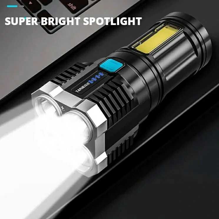 Lanterna LED cu acumulator lumina puternica reincarcabila de vanatoare