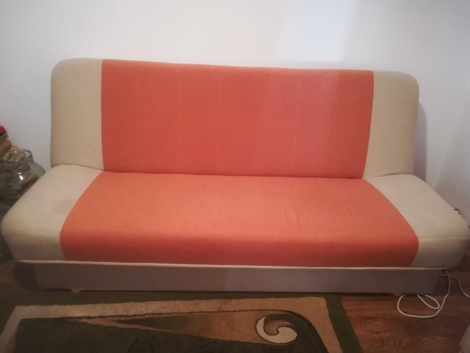 Canapea extensibila,Pantofar 5 compartimente si Masuta sticla