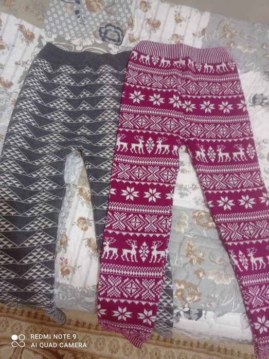 Детские зимние гамаши-штаны