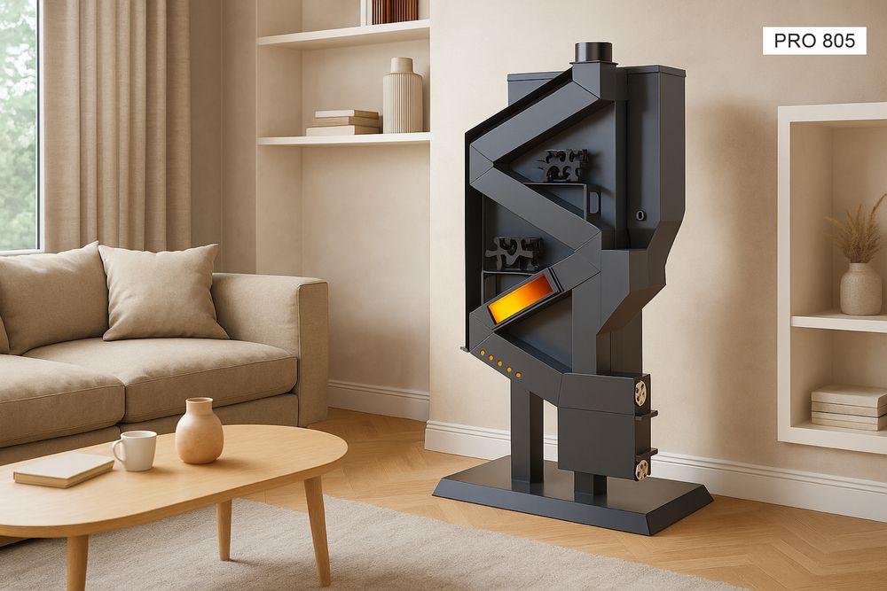 Печь для обогрева PRO-805,пеллетная печь,камин,котел,отопление