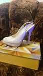 Бели обувки на висок ток / white high heels