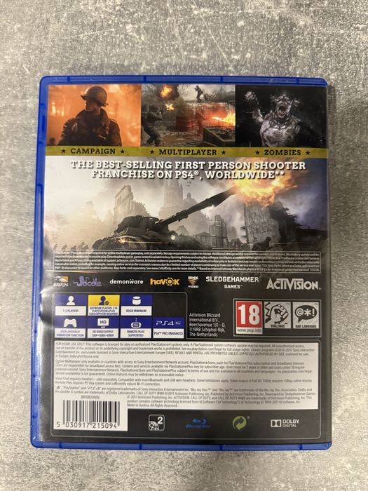 Call of Duty: World War 2 PS4/5 (втора световна война)