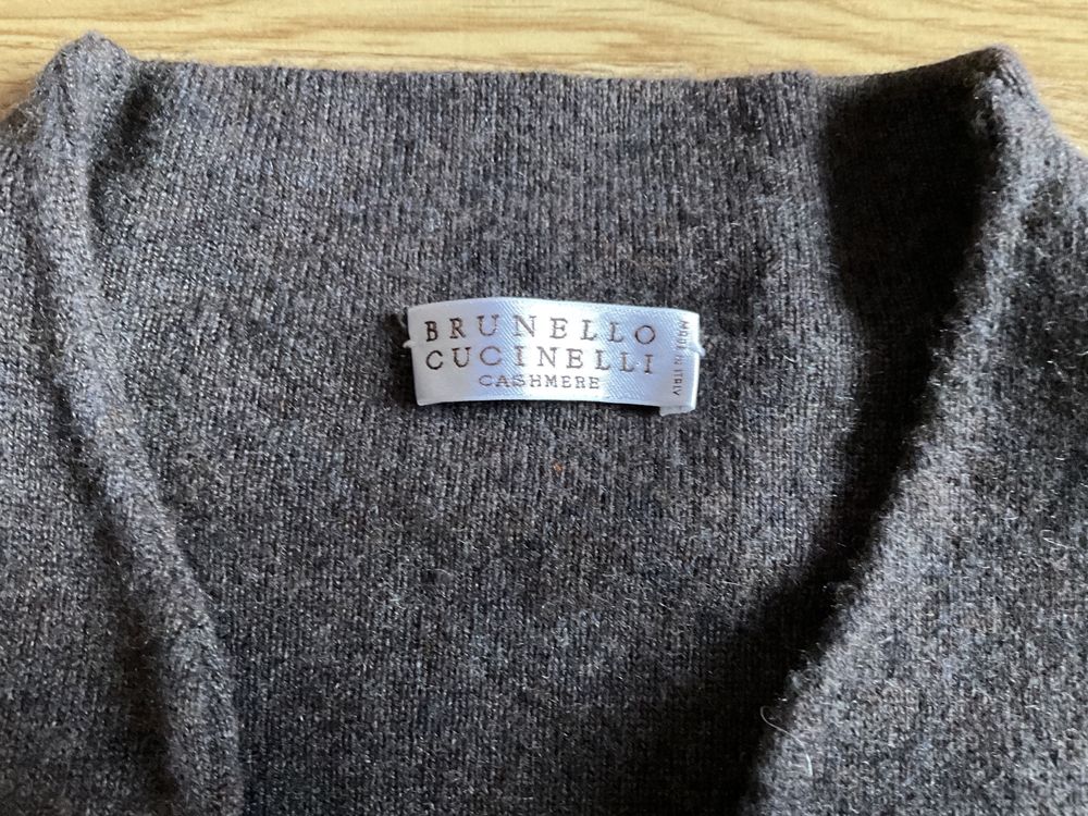 Brunello Cucinelli cardigan original 100% cașmir ca nou