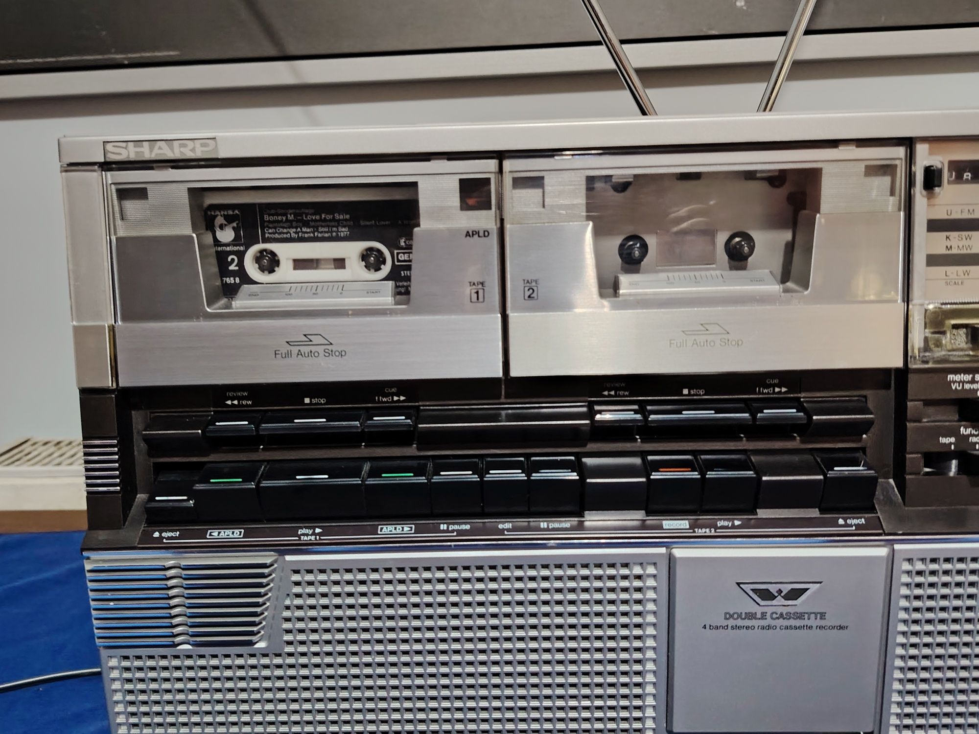SHARP GF-555 radio casetofon dublu portabil