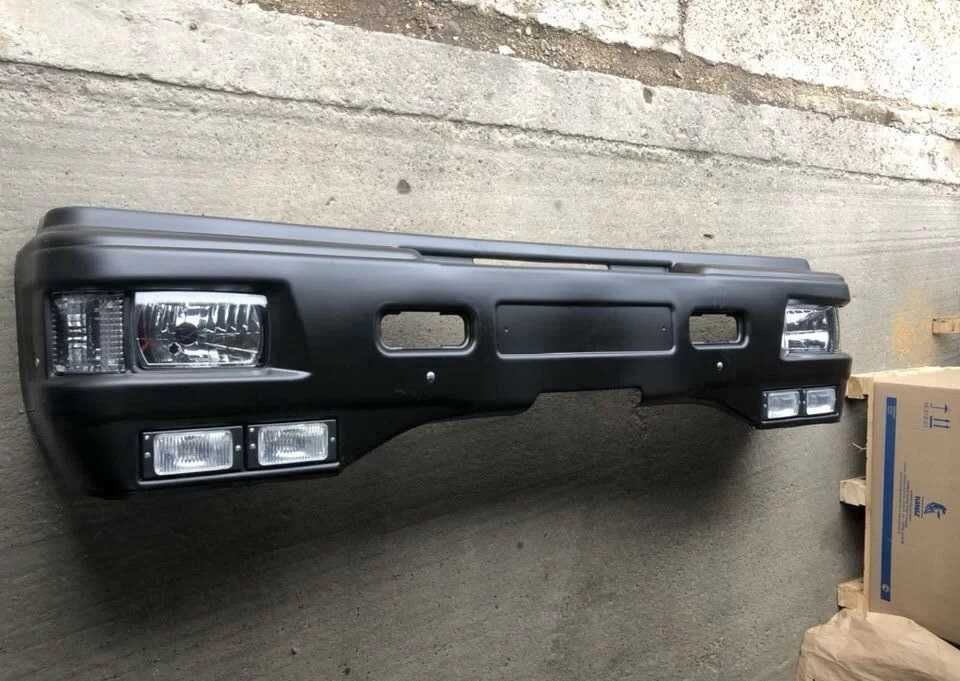 Бампер на КамАЗ 65115 с противотуманками в сборе, бампер КамАЗ, Новый
