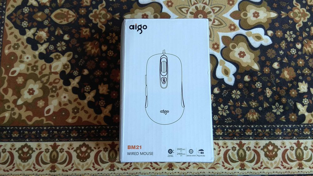 Бесшумная мышь проводная Aigo 4D USB мышка компьютерная мышь