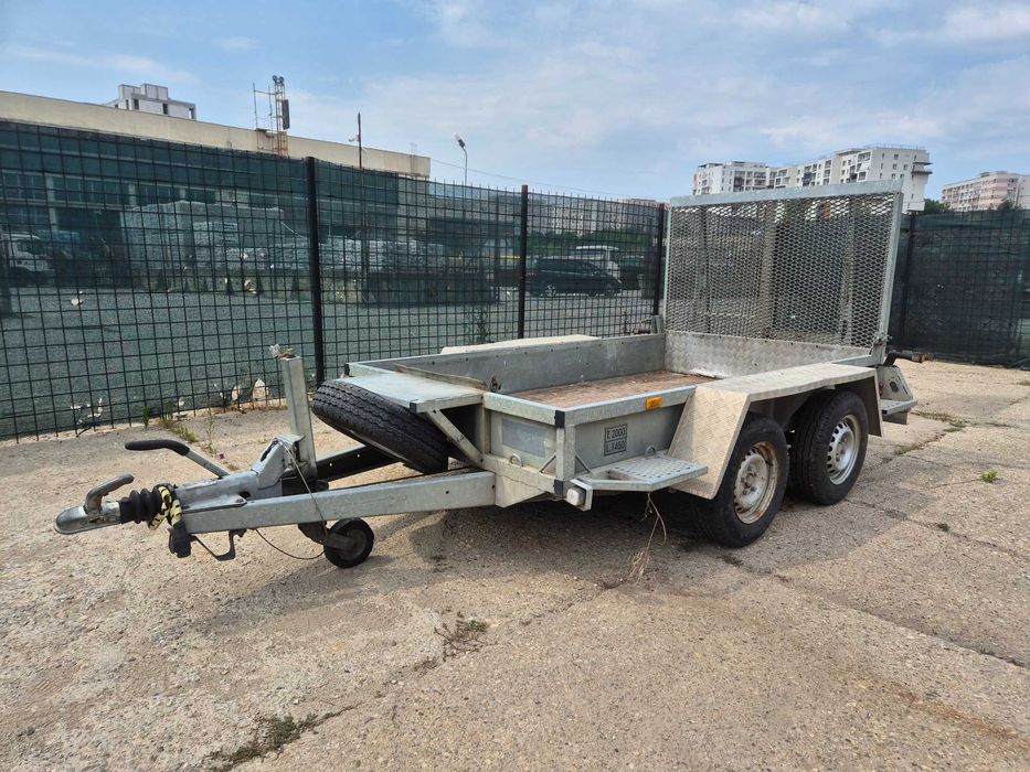 Remorca transport utilaje cu rampa