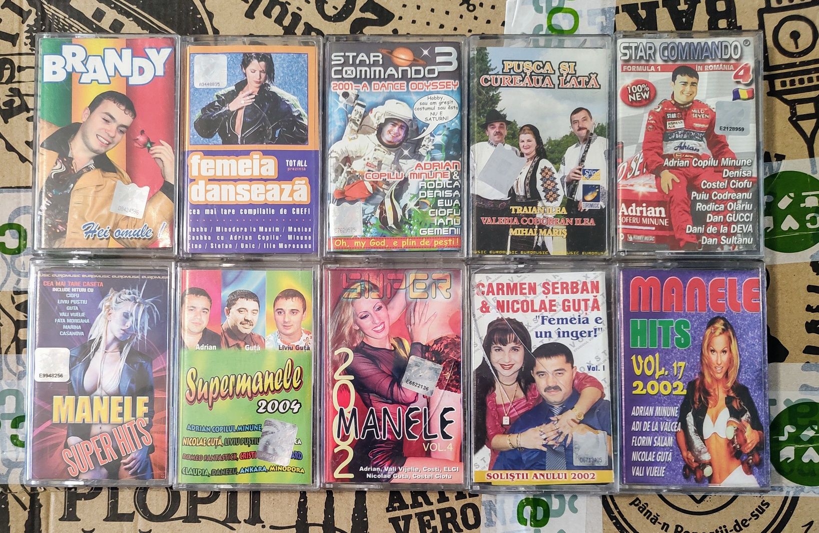 Lot 26 casete cu manele și selecții muzica românească  preț 130 lei