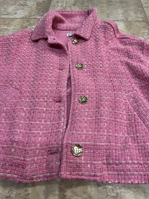 Tweed розово сако Zara