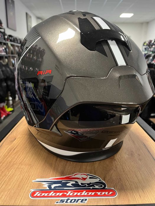 Мото Каска SCORPION EXO-R1 EVO AIR FINAL Gray-White XL 61-62см.