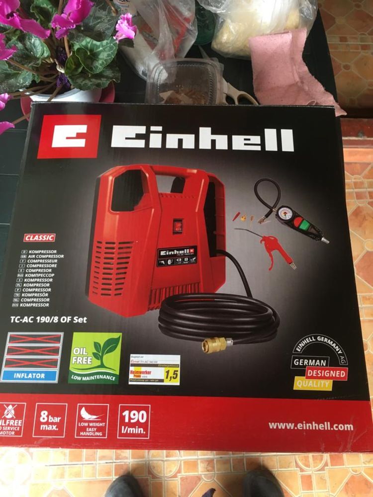 Vand Kit Compresor Portabil Aer Einhell