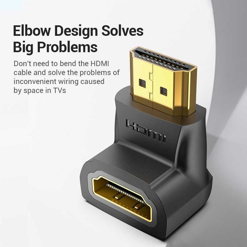 Преходник Адаптер HDMI М-HDMI F Ъглов на 90° Vention AIOB0